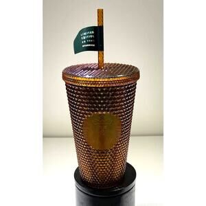 Starbucks Limited Edition 2021 50th Anniversary Honeycomb Gold Studded Starbucks